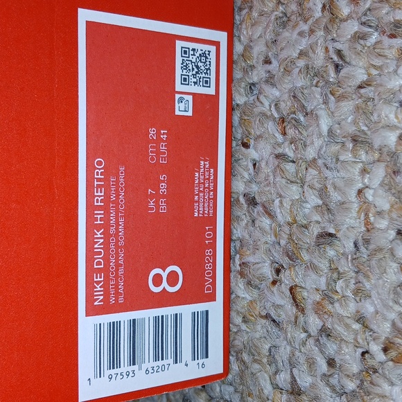 Nike Dunk High White/Concord. Men's 8, Womans 9 1/2 - Picture 8 of 8